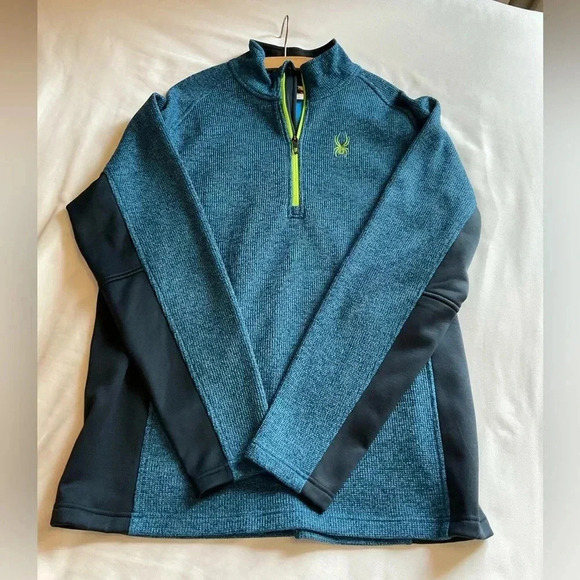 Spyder Other - Spyder Half Zip Blue and Green Jacket Size XL